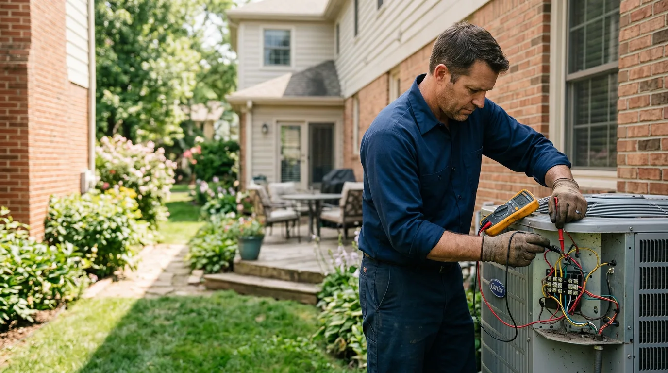 HVAC technician working near Bell City, MO
